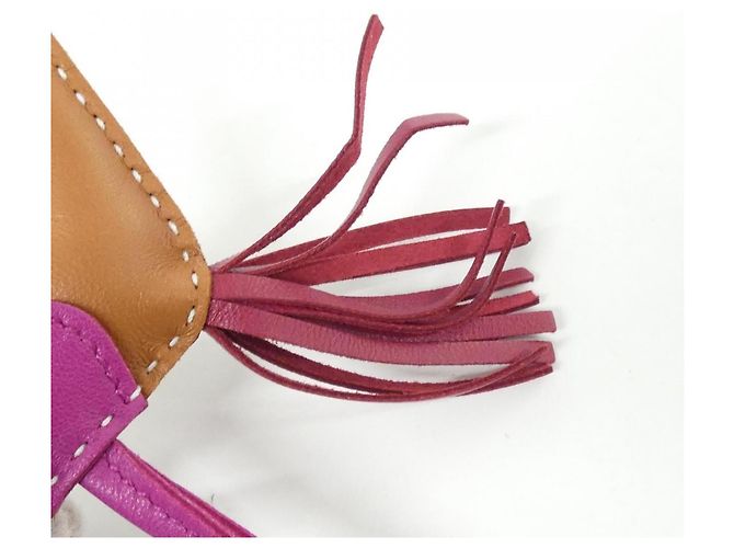 Hermès Hermes Rodeo Accessorio per Borsa Charm PM 064929CA Rosso D'oro Porpora - vista 3