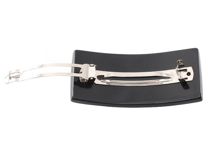 Barrette per cuffie Chanel Coco Mark Nero Bianco - vista 2