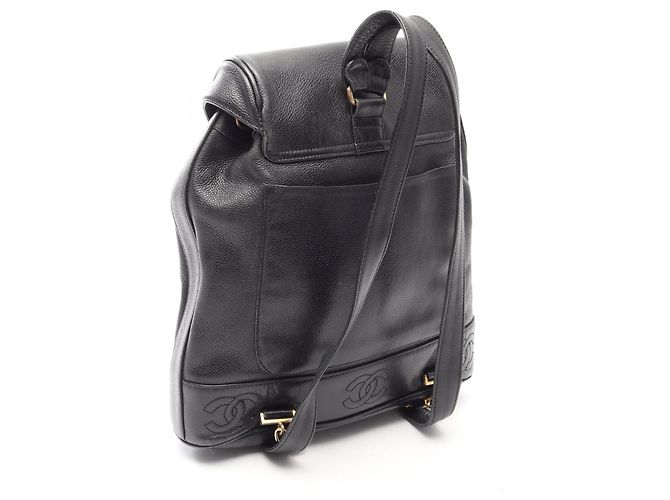 Zaino/Borsa Chanel Triple Coco Mark Nero - vista 2