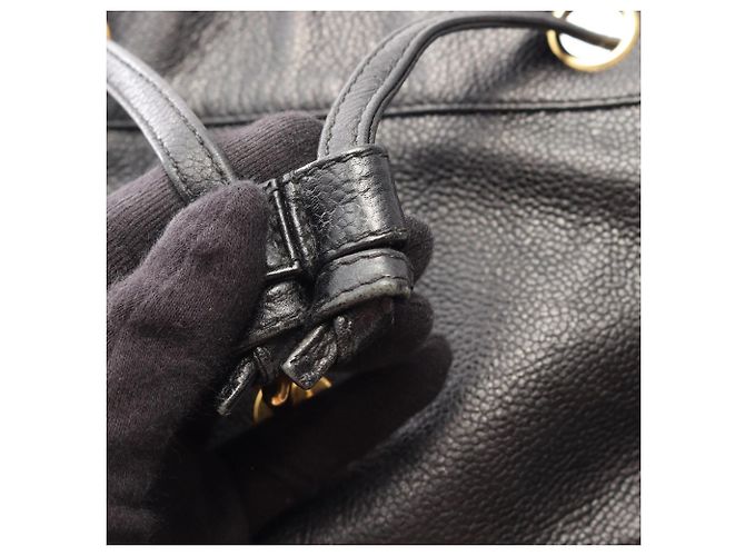 Zaino/Borsa Chanel Triple Coco Mark Nero - vista 7