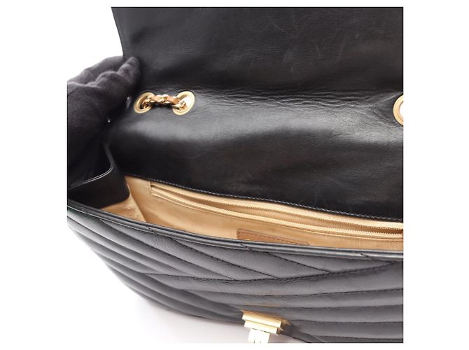 Borsa a Spalla Chanel Bias Stitch Nero - vista 10