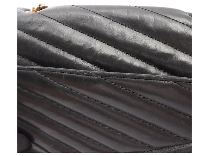 Borsa a Spalla Chanel Bias Stitch Nero - vista 16