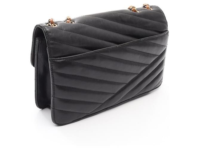 Borsa a Spalla Chanel Bias Stitch Nero - vista 2