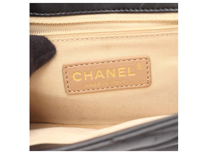 Borsa a Spalla Chanel Bias Stitch Nero - vista 4