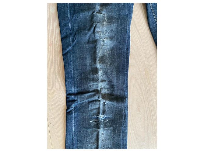 Dsquared2 Jeans Cyber Y2K Straight Leg Negro Distressed, Talla 42 Azul - vista 10