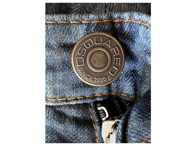 Dsquared2 Jeans Cyber Y2K Straight Leg Negro Distressed, Talla 42 Azul - vista 11