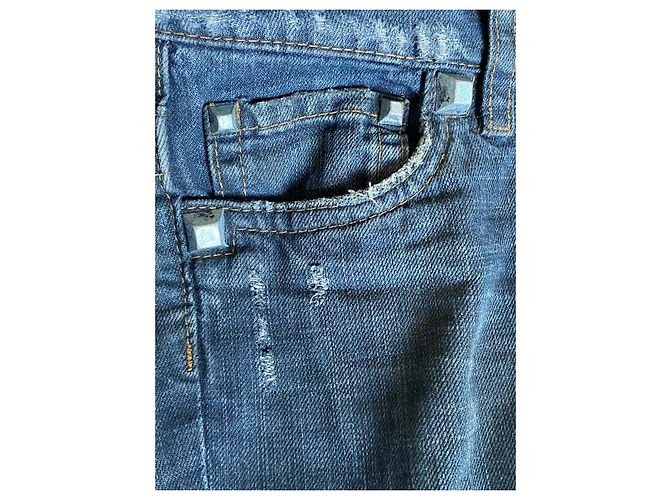 Dsquared2 Jeans Cyber Y2K Straight Leg Negro Distressed, Talla 42 Azul - vista 12