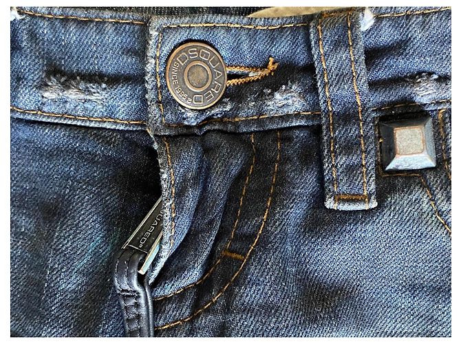 Dsquared2 Jeans Cyber Y2K Straight Leg Negro Distressed, Talla 42 Azul - vista 15