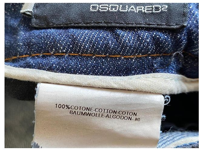 Dsquared2 Jeans Cyber Y2K Straight Leg Negro Distressed, Talla 42 Azul - vista 16