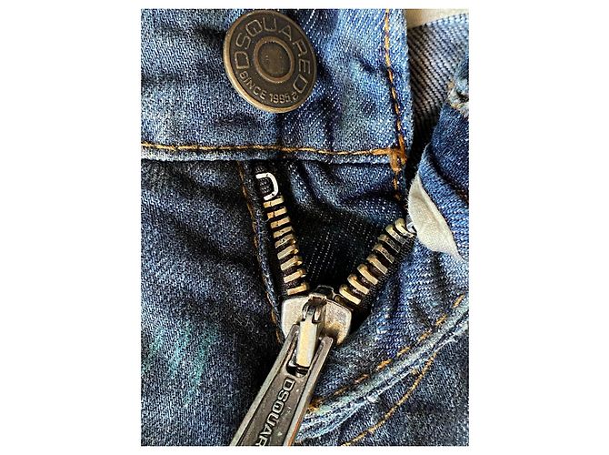 Dsquared2 Jeans Cyber Y2K Straight Leg Negro Distressed, Talla 42 Azul - vista 7
