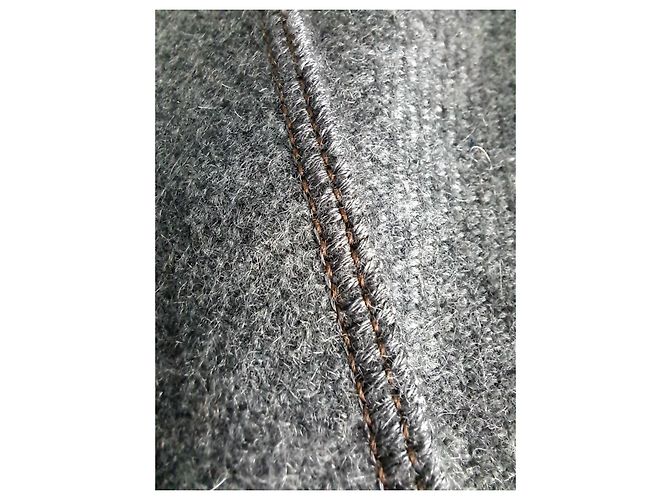 Brunello Cucinelli Abrigo de Cachemir Gris Antracita - vista 10