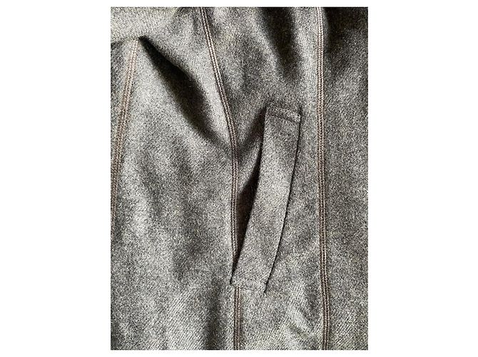 Brunello Cucinelli Abrigo de Cachemir Gris Antracita - vista 17