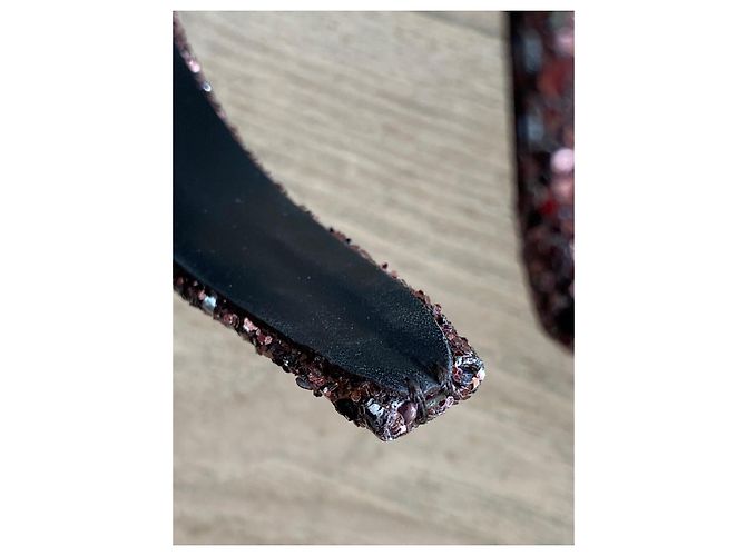 Cerchietto Miu Miu 2006 Glitter Colore Cotto Marrone - vista 12