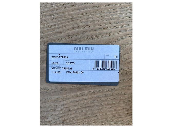 Cerchietto Miu Miu 2006 Glitter Colore Cotto Marrone - vista 4
