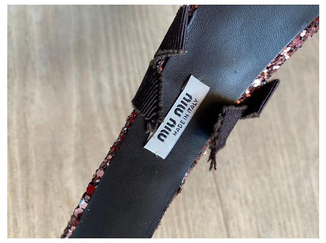 Cerchietto Miu Miu 2006 Glitter Colore Cotto Marrone - vista 6