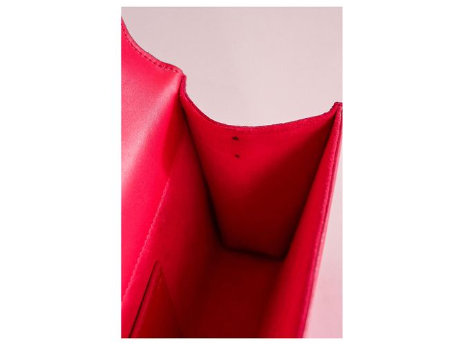 Saint Laurent Pochette YSL Cassandre in pelle rosa - vista 10