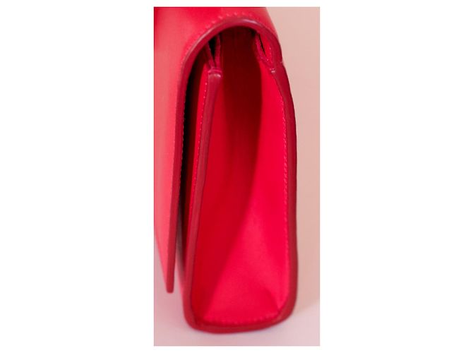 Saint Laurent Pochette YSL Cassandre in pelle rosa - vista 8