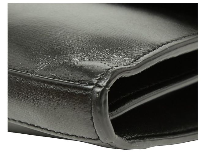 Borsa a tracolla in pelle nera Saint Laurent Nero - vista 4