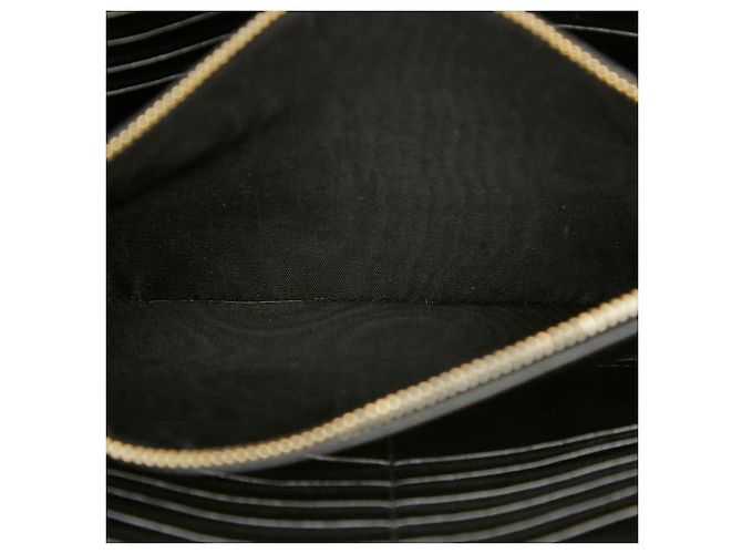 Borsa a tracolla in pelle nera Saint Laurent Nero - vista 6