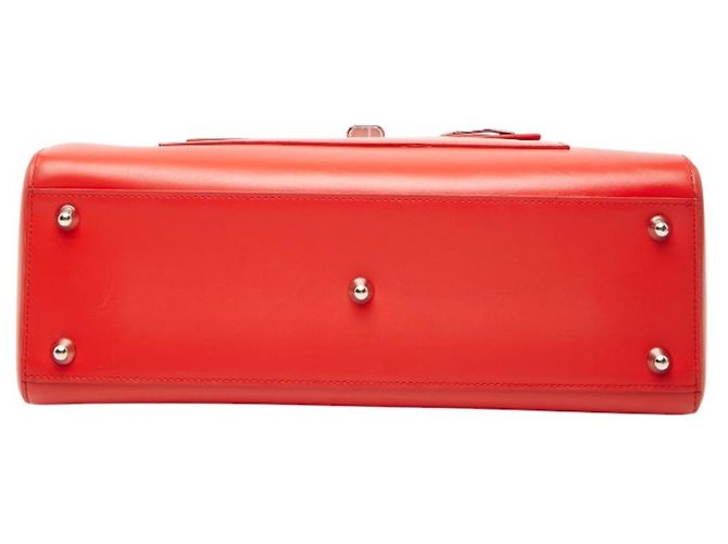 Borsa in pelle rossa Christian Dior Rosso - vista 3
