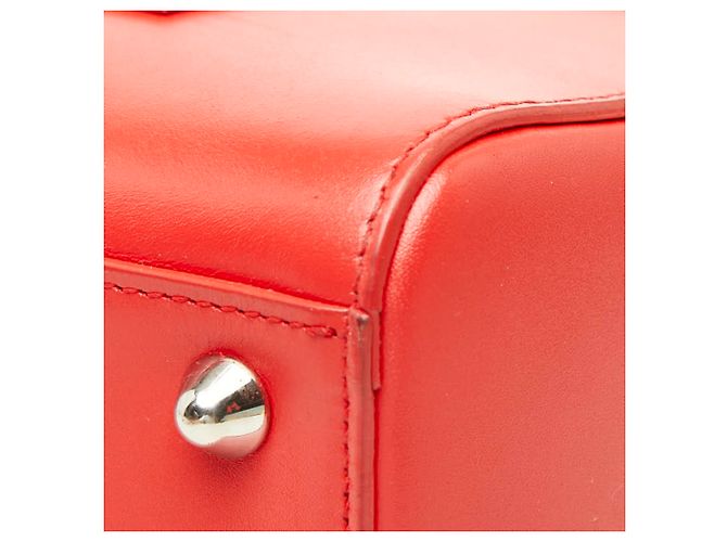 Borsa in pelle rossa Christian Dior Rosso - vista 4