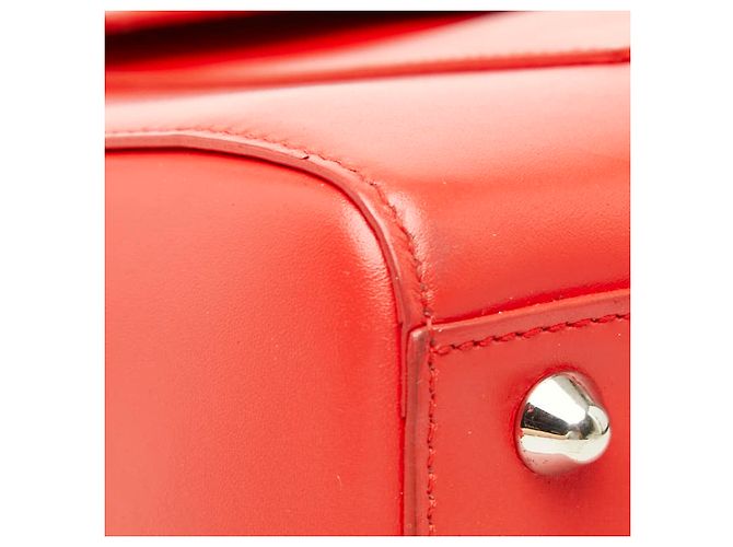 Borsa in pelle rossa Christian Dior Rosso - vista 5