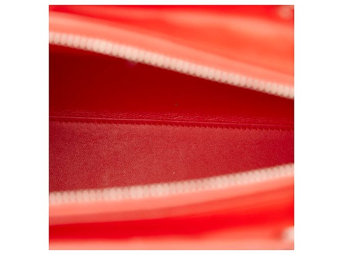 Borsa in pelle rossa Christian Dior Rosso - vista 8