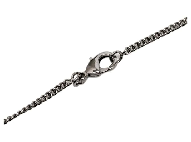 Collana Chanel Camellia Coco Mark Nero Argento - vista 4