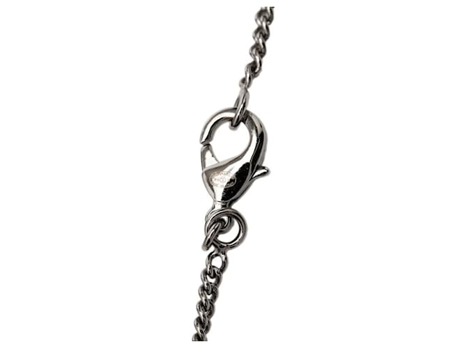 Collana Chanel Camellia Coco Mark Nero Argento - vista 5