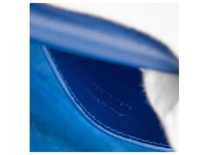 Borsa a tracolla Saint Laurent YSL Monogram Classic Kate Tassel Chain Blu - vista 6