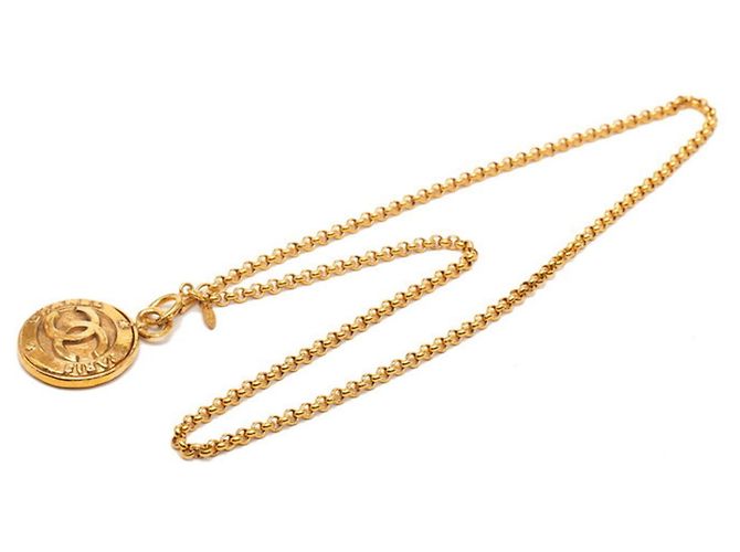 Collana Specchio Chanel Vintage Coco Mark D'oro - vista 3