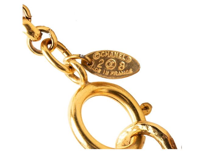 Collana Specchio Chanel Vintage Coco Mark D'oro - vista 5