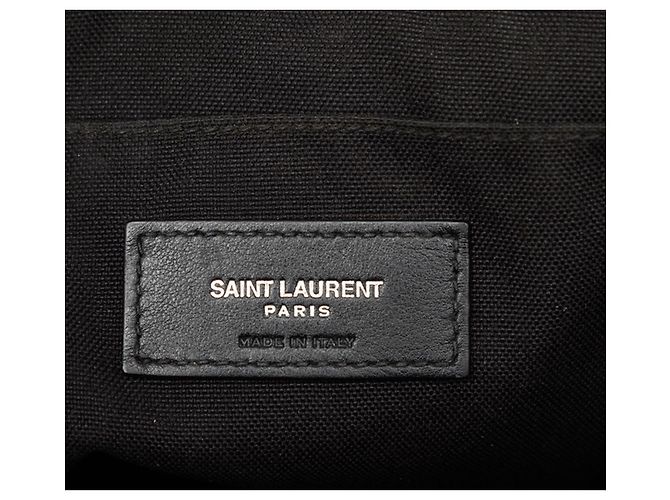 Borsa a spalla in pelle nera Saint Laurent Nero - vista 5