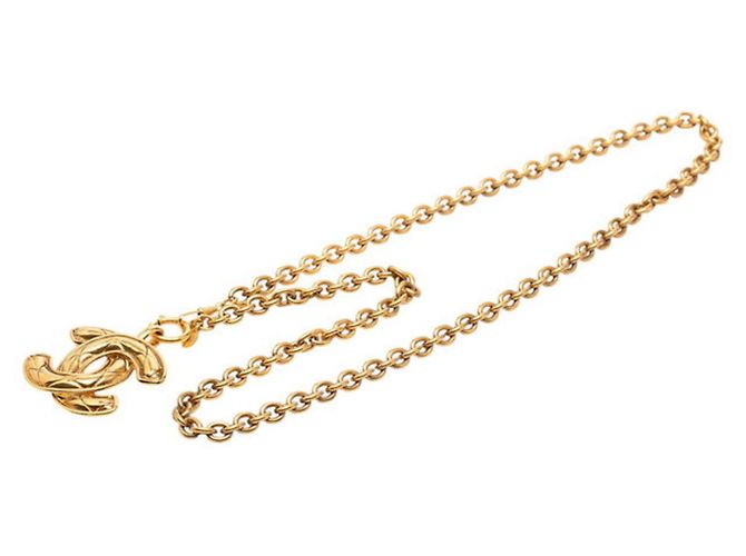 Collana Chanel Matelassé placcata oro D'oro - vista 3