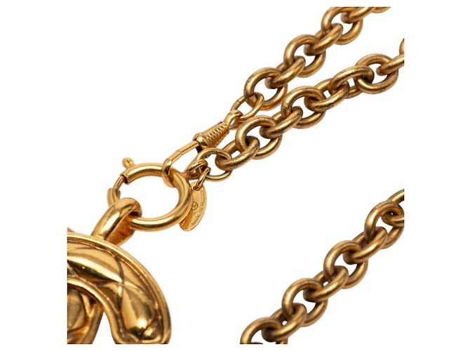 Collana Chanel Matelassé placcata oro D'oro - vista 4
