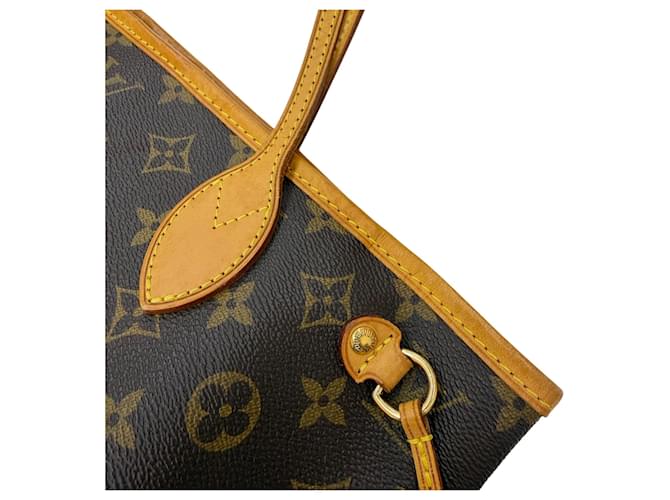Borsa Louis Vuitton Monogram Neverfull PM Marrone - vista 14