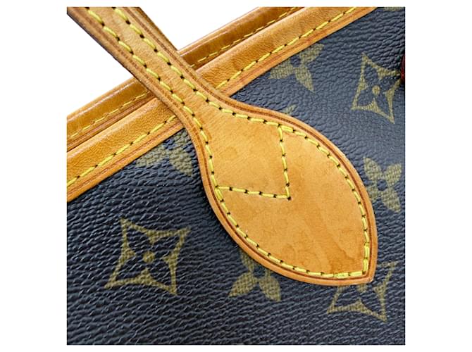 Borsa Louis Vuitton Monogram Neverfull PM Marrone - vista 15