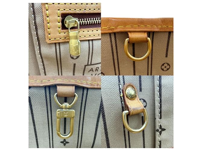 Borsa Louis Vuitton Monogram Neverfull PM Marrone - vista 19