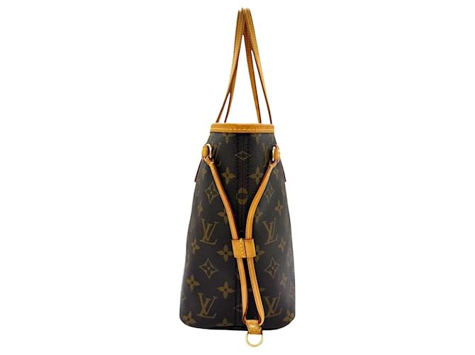Borsa Louis Vuitton Monogram Neverfull PM Marrone - vista 4