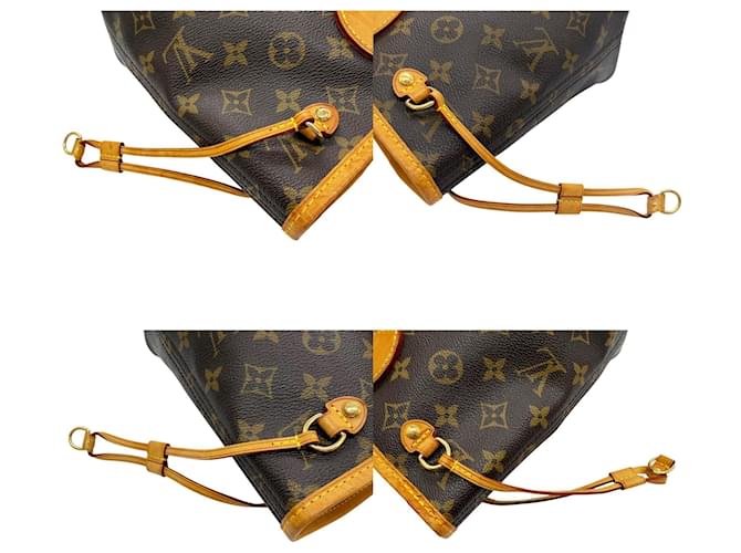 Borsa Louis Vuitton Monogram Neverfull PM Marrone - vista 7