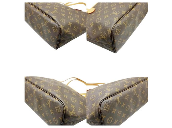 Borsa Tote Louis Vuitton Monogram Neverfull PM Marrone - vista 5