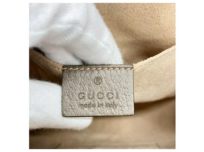 Borsa a Spalla Ophidia GG Supreme 547551 di GUCCI Beige - vista 17
