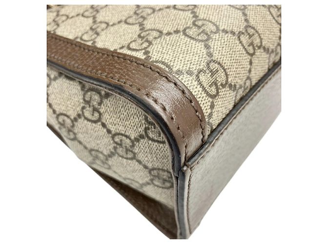 Borsa a Spalla Ophidia GG Supreme 547551 di GUCCI Beige - vista 6