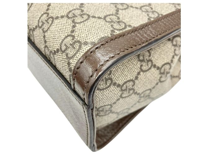 Borsa a Spalla Ophidia GG Supreme 547551 di GUCCI Beige - vista 7