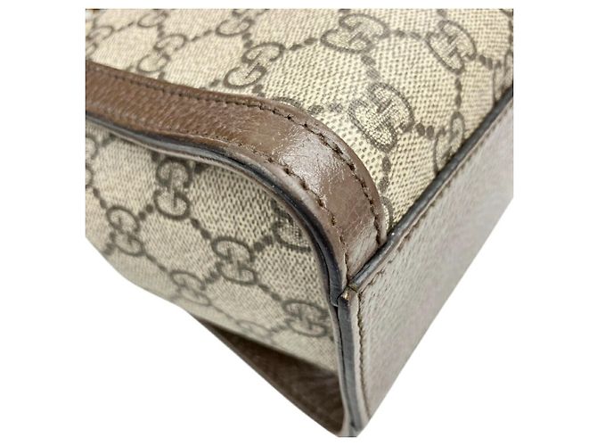 Borsa a Spalla Ophidia GG Supreme 547551 di GUCCI Beige - vista 8
