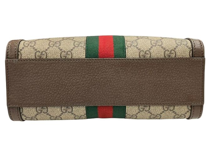 Borsa a Spalla Ophidia GG Supreme 547551 di GUCCI Beige - vista 9