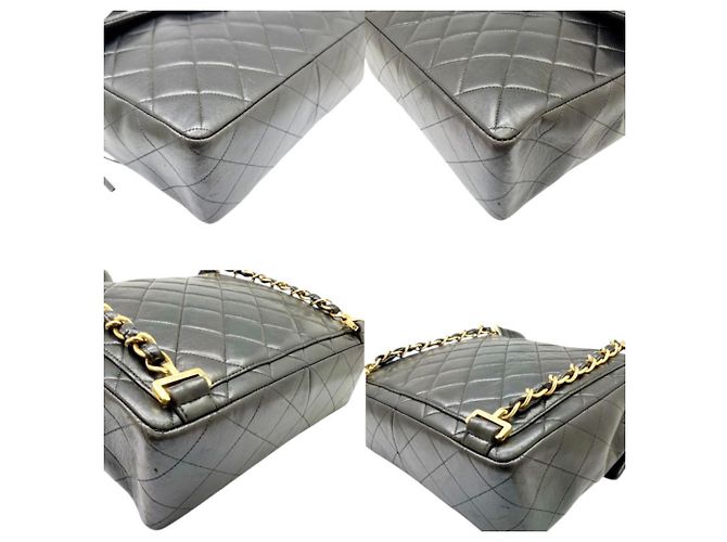 Chanel Matelassé Square Rucksack Schwarz - Ansicht 6