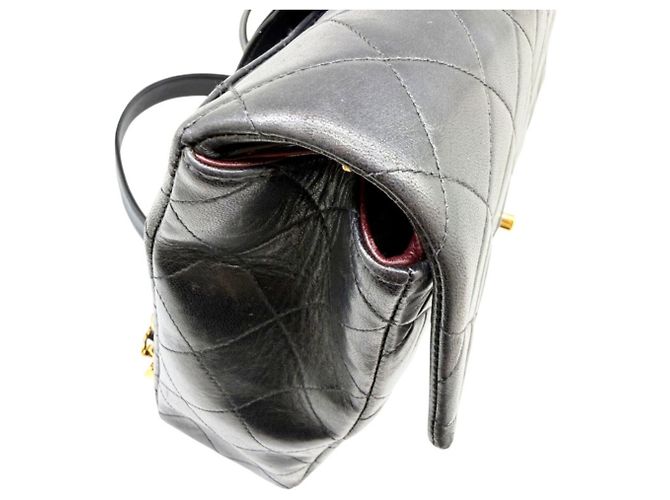 Chanel Matelassé Square Rucksack Schwarz - Ansicht 8