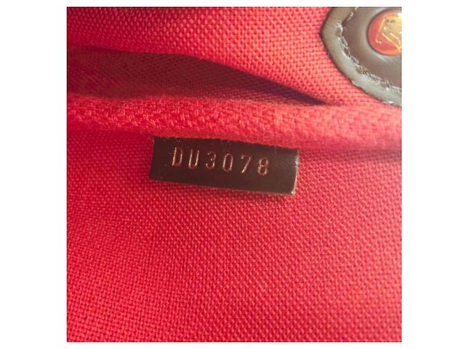Borsa a tracolla Louis Vuitton Eva Damier Ebene Marrone - vista 10