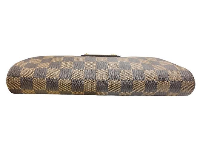 Borsa a tracolla Louis Vuitton Eva Damier Ebene Marrone - vista 6